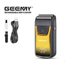 Электробритва Geemy GM-9012 с дисплеем, шейвер для сухого бритья