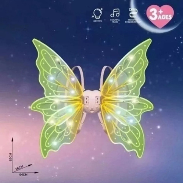 Музыкальные крылья феи Shadow Angel N°5 с LED подсветкой, электрическая модель