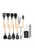 Кухонный набор Kitchen Set из 12 предметов, черный цвет