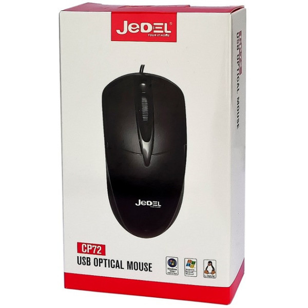 Мышь Jedel CP72, проводная модель для комфортной работы