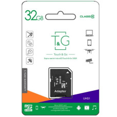 Карта памяти TG 32GB, Class 10, UHS-1, с адаптером SD