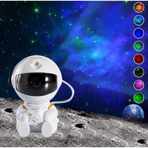 Лазерный ночник "Космонавт" Astro Star, проектор звездного неба с пультом