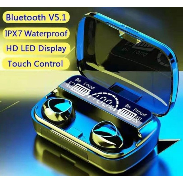 Беспроводные вакуумные Bluetooth наушники вкладыши с кейсом M10 MDR BT
