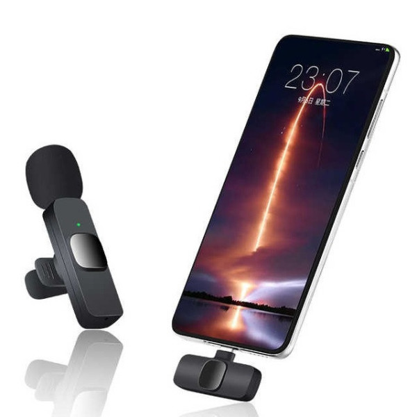 Универсальный беспроводной петличный микрофон для Android и IOS Wireless Microphone K8 TYPE-C Lightning