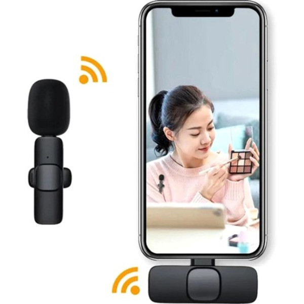 Универсальный беспроводной петличный микрофон для Android и IOS Wireless Microphone K8 TYPE-C Lightning