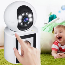 Видеоняня ICSEE V1-20C, настольная камера 3 МП с Wi-Fi подключением