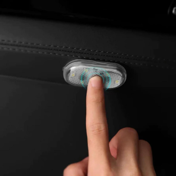 Автомобильный светодиодный светильник 2 штуки RGB с USB-зарядкой, Свет в салон автомобиля с сенсорным датчиком