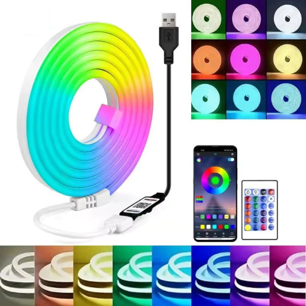 Неоновая LED лента Gosund RTS0046 (5 м, RGB, Wi-Fi, пульт)