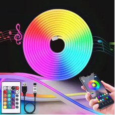 Неоновая LED лента Gosund RTS0046 (5 м, RGB, Wi-Fi, пульт)