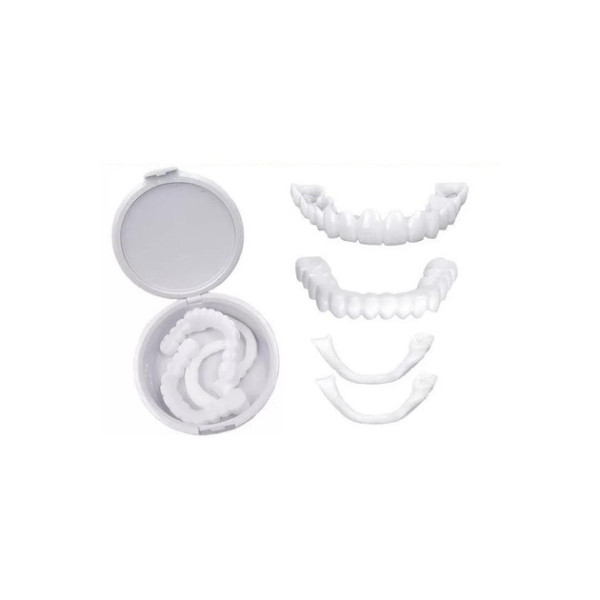 Съёмные виниры Veneers Smile на верхнюю и нижнюю челюсть с кейсом