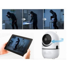 IP камера видеонаблюдения CAMERA Wifi QC011 Y7 — беспроводная видеоняня с поворотом и ночной съёмкой