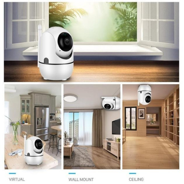 IP камера видеонаблюдения CAMERA Wifi QC011 Y7 — беспроводная видеоняня с поворотом и ночной съёмкой