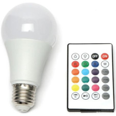 Светодиодная лампа Anslut MAG-719 LED RGB с пультом, E27, 16 цветов, регулировка яркости, 9 Вт, умная лампа