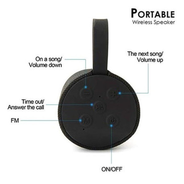 Портативная Bluetooth колонка TG-113 с влагозащитой, 12 Вт, до 10 часов работы, стереозвук, зарядка microUSB