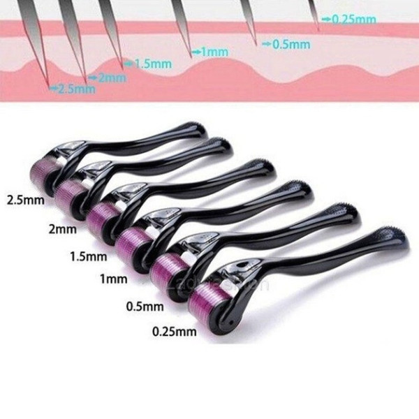 Мезороллер UKC Derma-Roller PRO 0,5мм для лица и тела, титановые иглы, профессиональный роликовый массажер