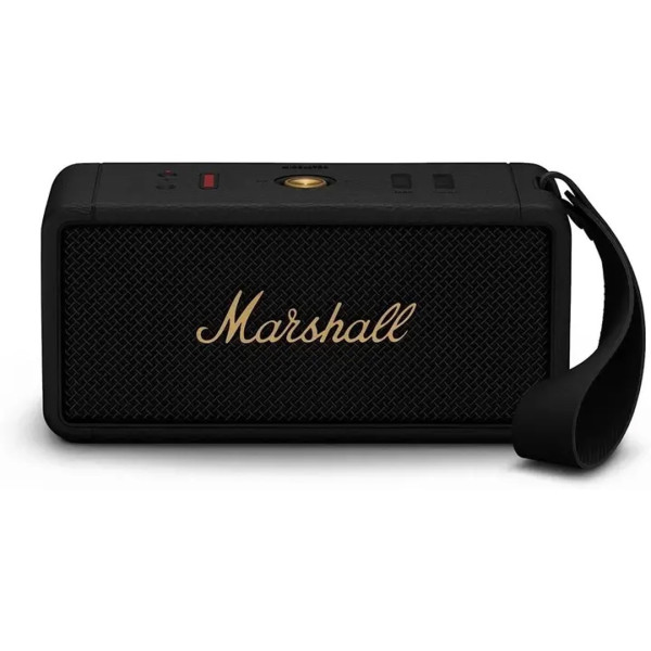 Портативная Bluetooth колонка Marshall Middleton 60 Вт с влагозащитой IP67, до 20 часов работы, черная