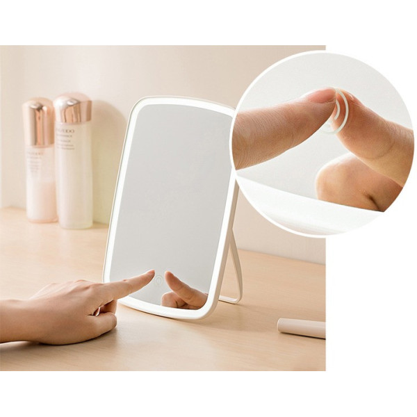 Косметическое зеркало с подсветкой для макияжа аккумуляторное Jordan Judy LED Makeup Mirror NZ520