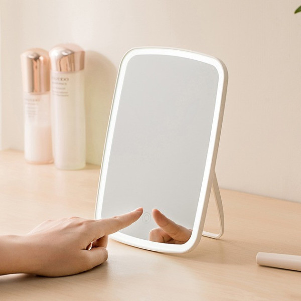 Косметическое зеркало с подсветкой для макияжа аккумуляторное Jordan Judy LED Makeup Mirror NZ520
