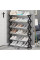 Складная полка для обуви Shoe Rack, 6 секций, до 12 пар черная