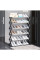 Складная полка для обуви Shoe Rack, 6 секций, до 12 пар черная