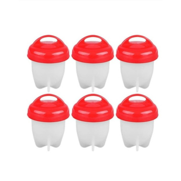 Формы для варки яиц без скорлупы Egg Boiler, 6 штук с лотком / Силиконовая яйцеварка Eggies