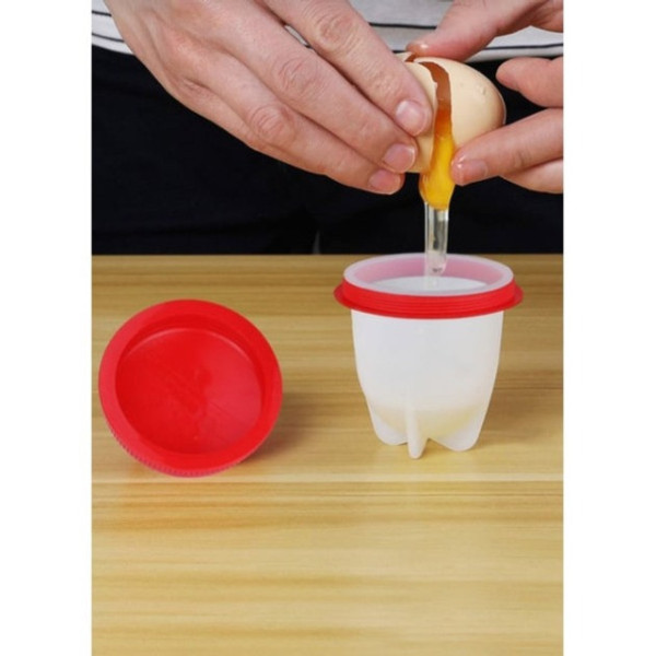 Формы для варки яиц без скорлупы Egg Boiler, 6 штук с лотком / Силиконовая яйцеварка Eggies