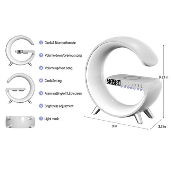 Многофункциональная смарт лампа-ночник G-Smart Light Sound Machine WS-1816 с Bluetooth колонкой и беспроводной