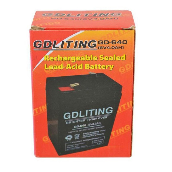 Аккумулятор GDLITE GD-640 6V 4Ah, свинцово-кислотный, необслуживаемый