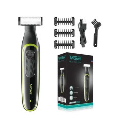 Аккумуляторный триммер VGR V-017 9572 / водонепроницаемый корпус, острые ножи, компактный дизайн черный
