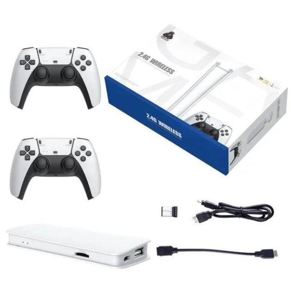 Игровая миниконсоль HDMI M15 GAME STICK 4K 64 GB с двумя беспроводными контроллерами