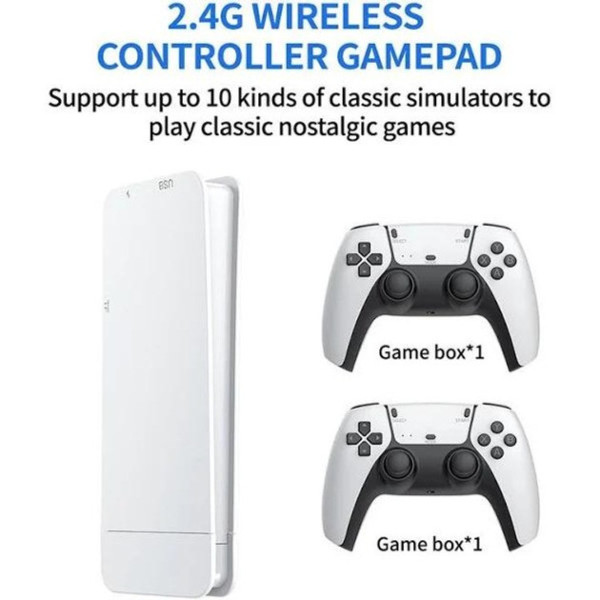 Игровая миниконсоль HDMI M15 GAME STICK 4K 64 GB с двумя беспроводными контроллерами