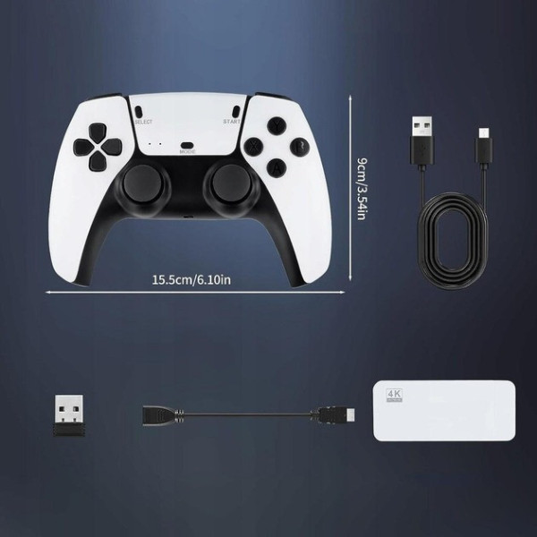 Игровая миниконсоль HDMI M15 GAME STICK 4K 64 GB с двумя беспроводными контроллерами