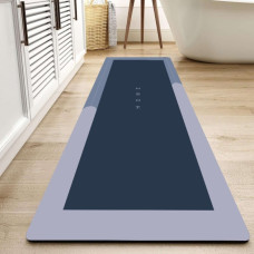 Диатомитовый коврик для ванной Aquarius Home 40×120 см графит суперпоглощающий нескользящий быстро сохнет