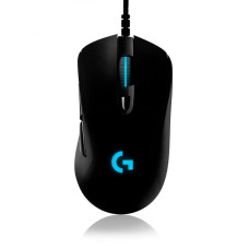 Игровая проводная мышь G407 с LED-подсветкой и сенсором 12000 DPI Черная