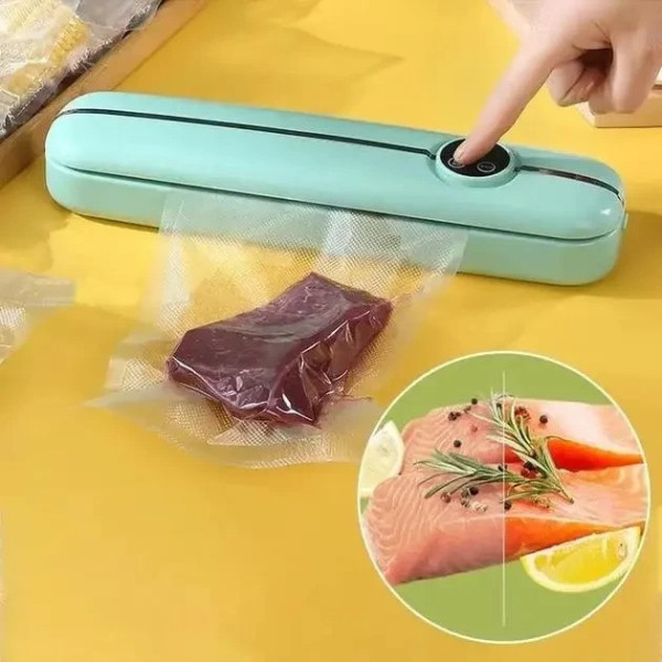 Вакуумный упаковщик NEW автоматический бытовой, для пищевых продуктов, вакууматор для хранения и маринования,