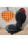 Мини вафельница в форме сердца Waffle Maker, электрическая, с антипригарным покрытием, 350 Вт, для вафель