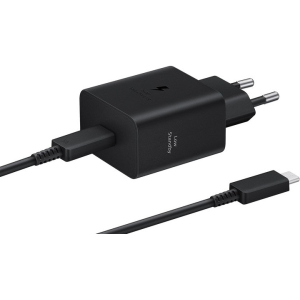 Сетевое зарядное устройство 45W с кабелем Type-C/Type-C – блок питания для быстрой зарядки смартфонов