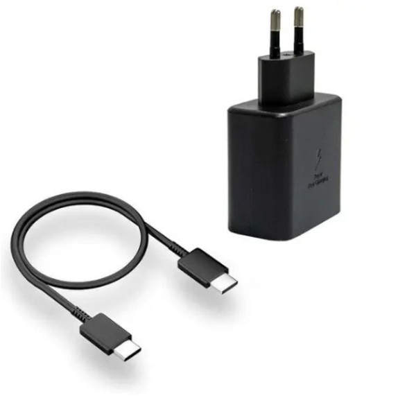 Сетевое зарядное устройство 45W с кабелем Type-C/Type-C – блок питания для быстрой зарядки смартфонов