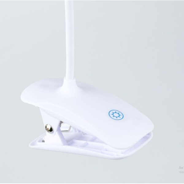 Настольная LED лампа SST-812 с аккумулятором и прищепкой, сенсорное управление, 14 LED, 3 режима