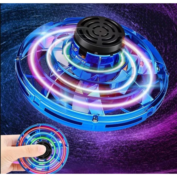 Летающий спиннер UFO диск-бумеранг с LED подсветкой, левитирующий, игрушка для детей и взрослых