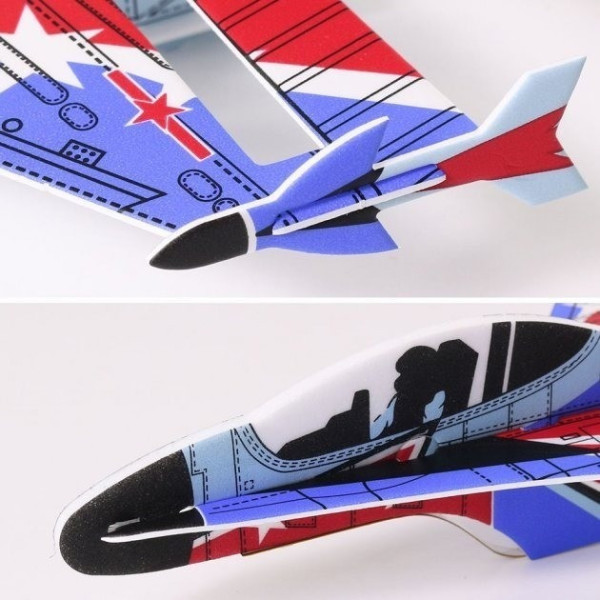 Пенопластовый самолёт на аккумуляторе Foam Plane S27 для детей от 6 лет игрушка с лёгким управлением