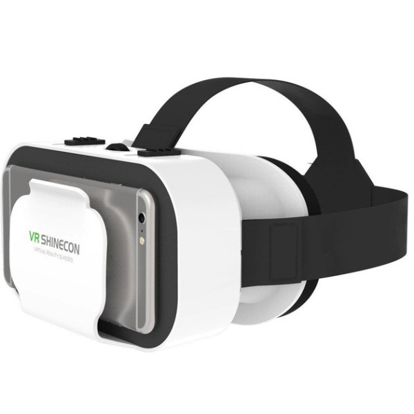 Очки виртуальной реальности SHINECON SC-G05a + Пульт Y1 черный для смартфонов Android и iOS, VR 3D гарнитура д