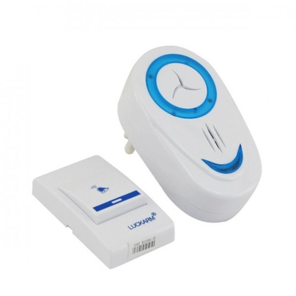 Беспроводной дверной звонок Luckarm 8853 с 15 мелодиями и световой индикацией до 150 м