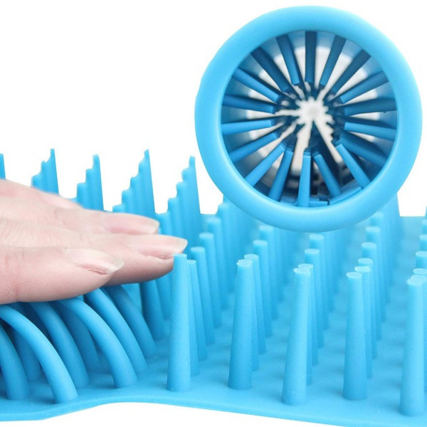 Лапомойка для собак большая L Pet Feet Washer емкость для мытья лап с силиконовыми щетинками