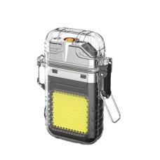 Электронная зажигалка с пружиной накаливания и LED фонариком, аккумуляторная, с зарядкой через USB