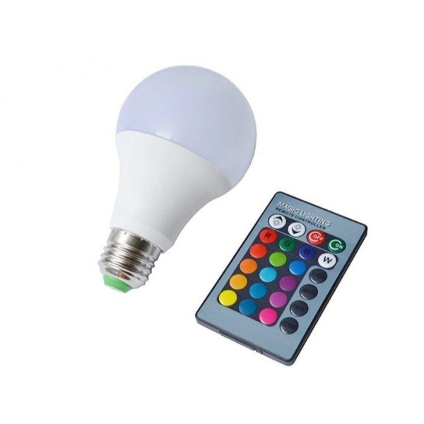 Светодиодная лампа Anslut Standard Bulb LED RGB MAG-719 с дистанционным управлением, цоколь E27