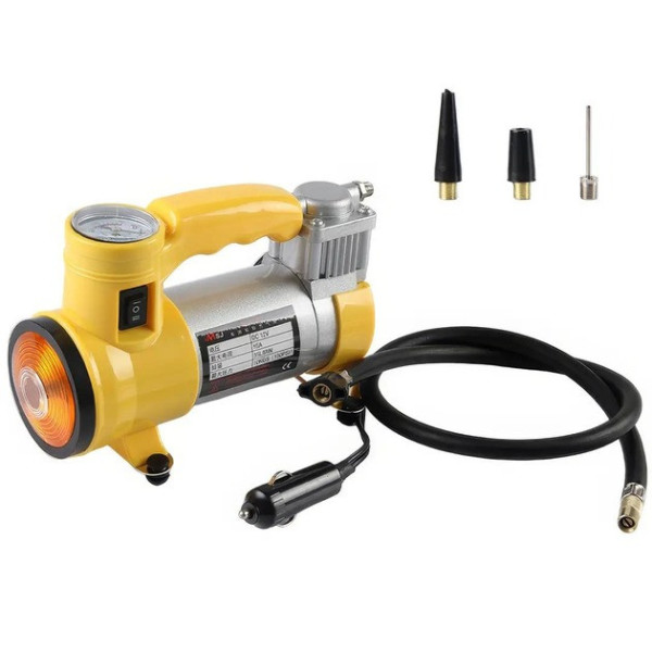 Автомобильный компрессор Air Compressor 12V/220V с цифровым манометром и питанием от прикуривателя