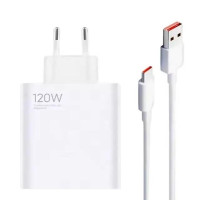 Сетевое зарядное устройство 120W с USB Type-A, быстрая зарядка QC 3.0, кабель в комплекте