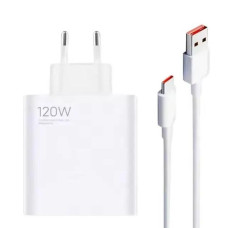 Сетевое зарядное устройство 120W с USB Type-A, быстрая зарядка QC 3.0, кабель в комплекте