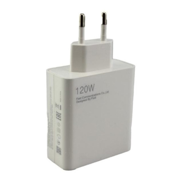 Сетевое зарядное устройство 120W с USB Type-A, быстрая зарядка QC 3.0, кабель в комплекте